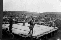 Jiu-Jitsu display at Campo 47, a POW Camp in Modena, Italy.