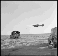 support planes patrol New Zealand columns as they leave Mersa Matruh [Egupt], bound for Minqar Qaim [Egypt], where they first contacted the enemy. Only once, at the beginning of this campaign, was transport bombed.