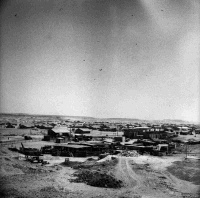 Military camp at Maadi, Egypt, during World War II. Shows the yards and workshops.
