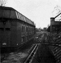 Stalag XXA for prisoners of war, in Nazi occupied Poland, 1 April, 1941. Red Cross photograph. Photographer unidentified. Note on back of file print reads 