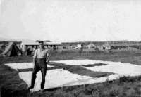 7th General Hospital, with Red Cross flag, Crete. Photograph taken by A H Thomas.